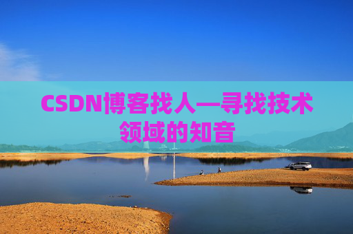 CSDN博客找人—寻找技术领域的知音